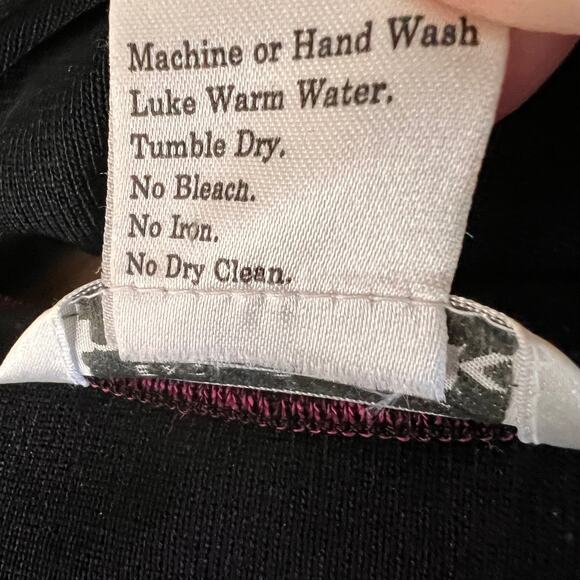 Misook 3 Pc Pantsuit Black Fuchsia Knit Cardigan Shell Vintage 80s L - Picture 12 of 13